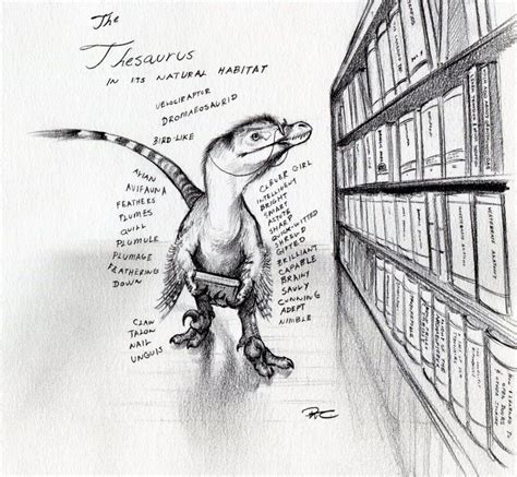 drawing on thesaurus.